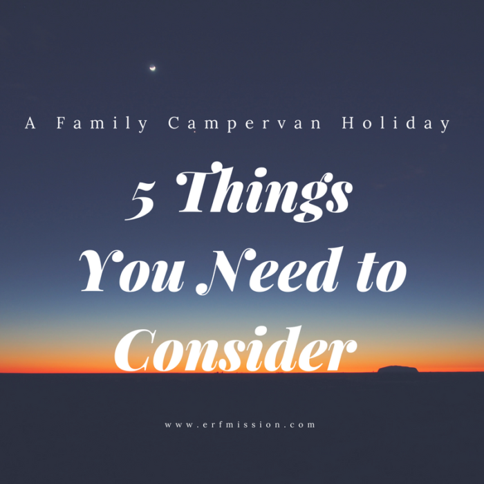 campervan holiday 5 things to consider