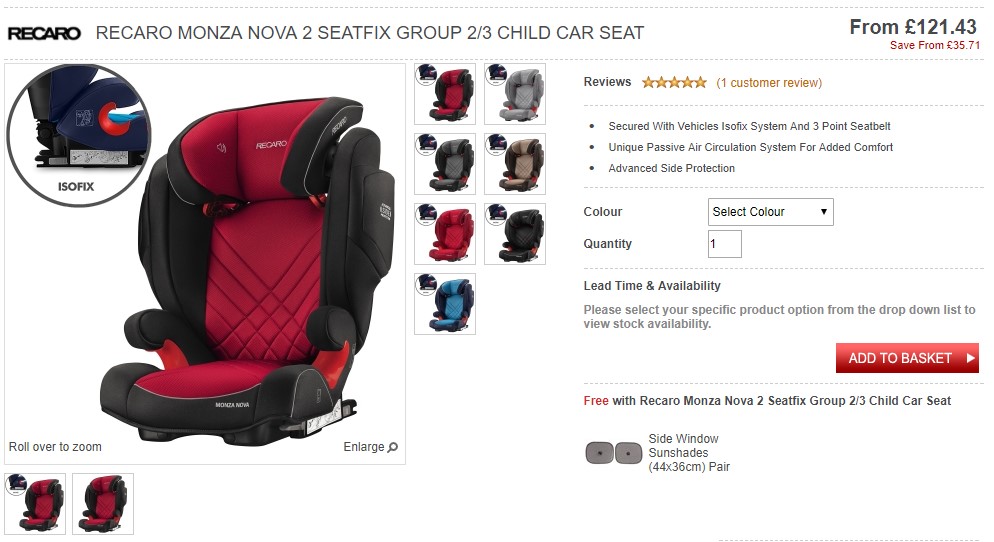 recaro monza nova is 2017