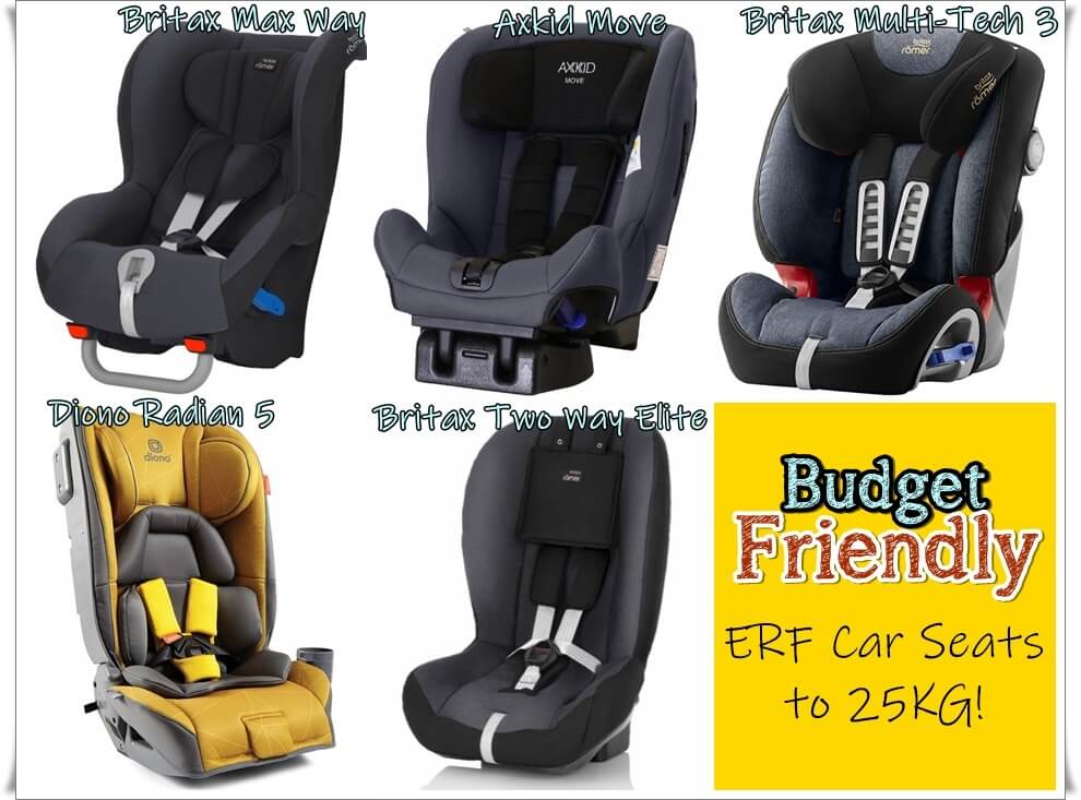 Budget-Friendly ERF Car Seats to 25kg 